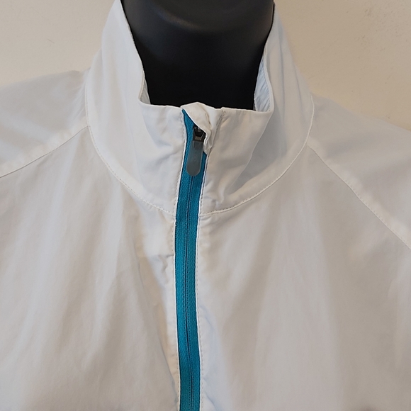 SALOMON | Women's Lightweight Jacket White Blue Size X-Large - Picture 2 of 8